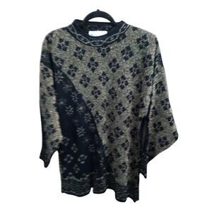 VINTAGE Sparkly Black And Gold TRIMMINGS Brand Plus Size Sweater Top Size 18
